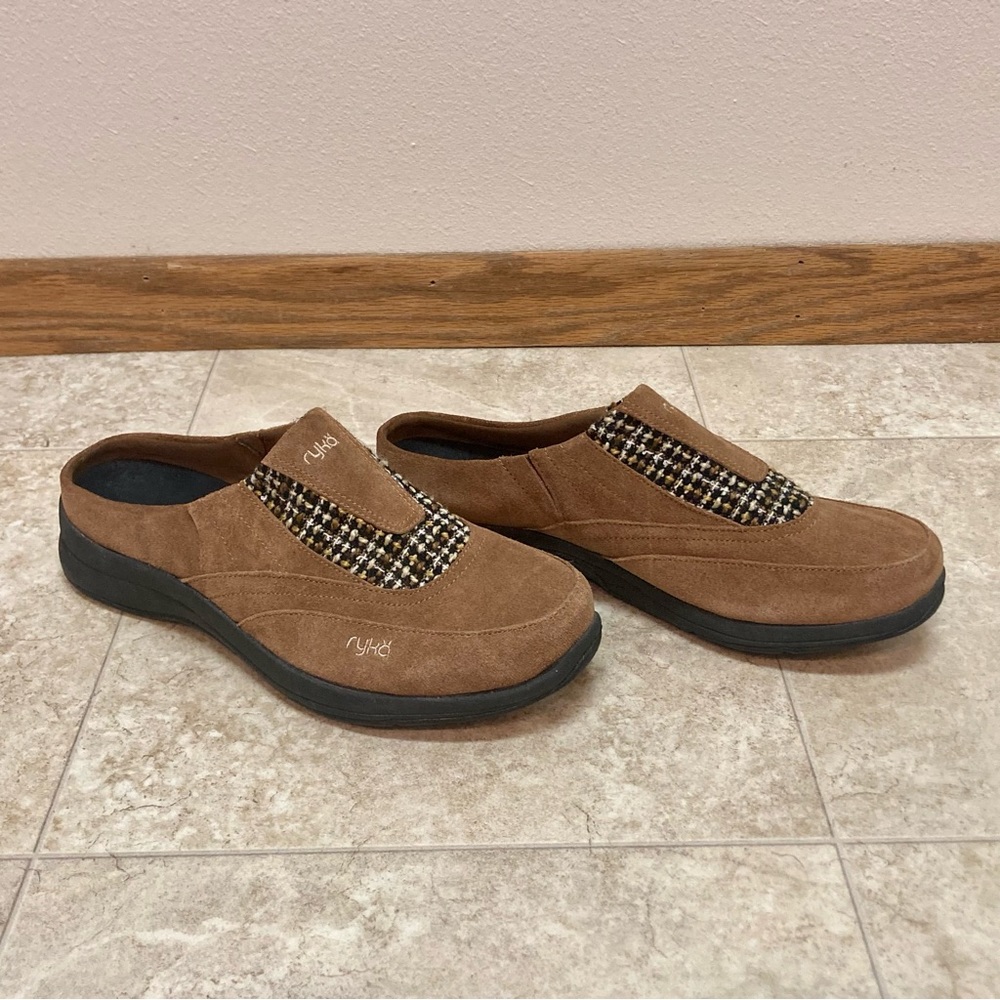 Ryka Slip on Mule Suede Leather Casual Loafer Shoes